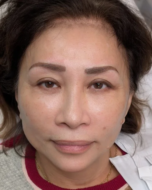 microblading brows after first touch up refresh restored clarity year one