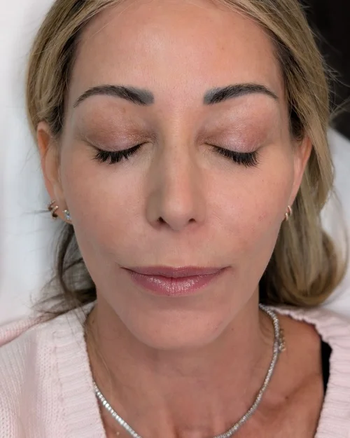 Brow head softened and reshaped during first correction session &mdash; Le Kitsun&eacute; NYC