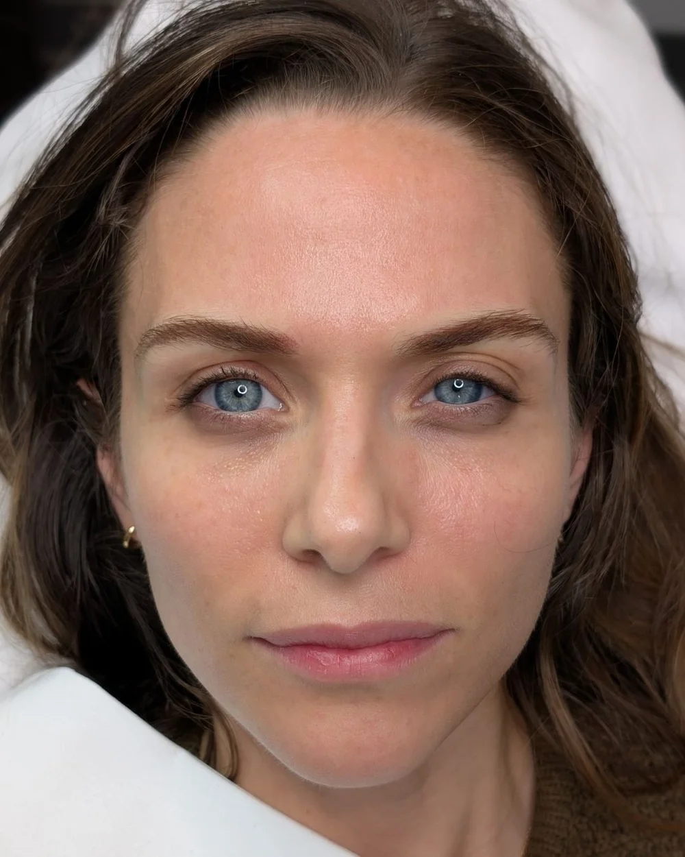 After hybrid nano and powder brows — refined symmetry and softness