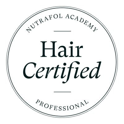 Nutrafol academy Hair Certified badge
