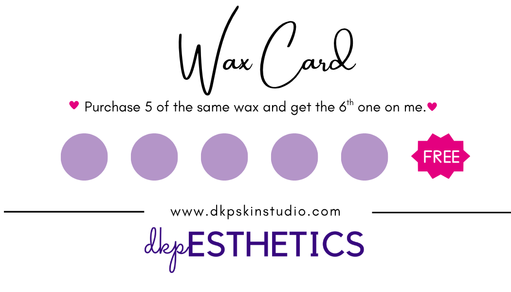 wax pass from dkpESTHETICS available at front desk