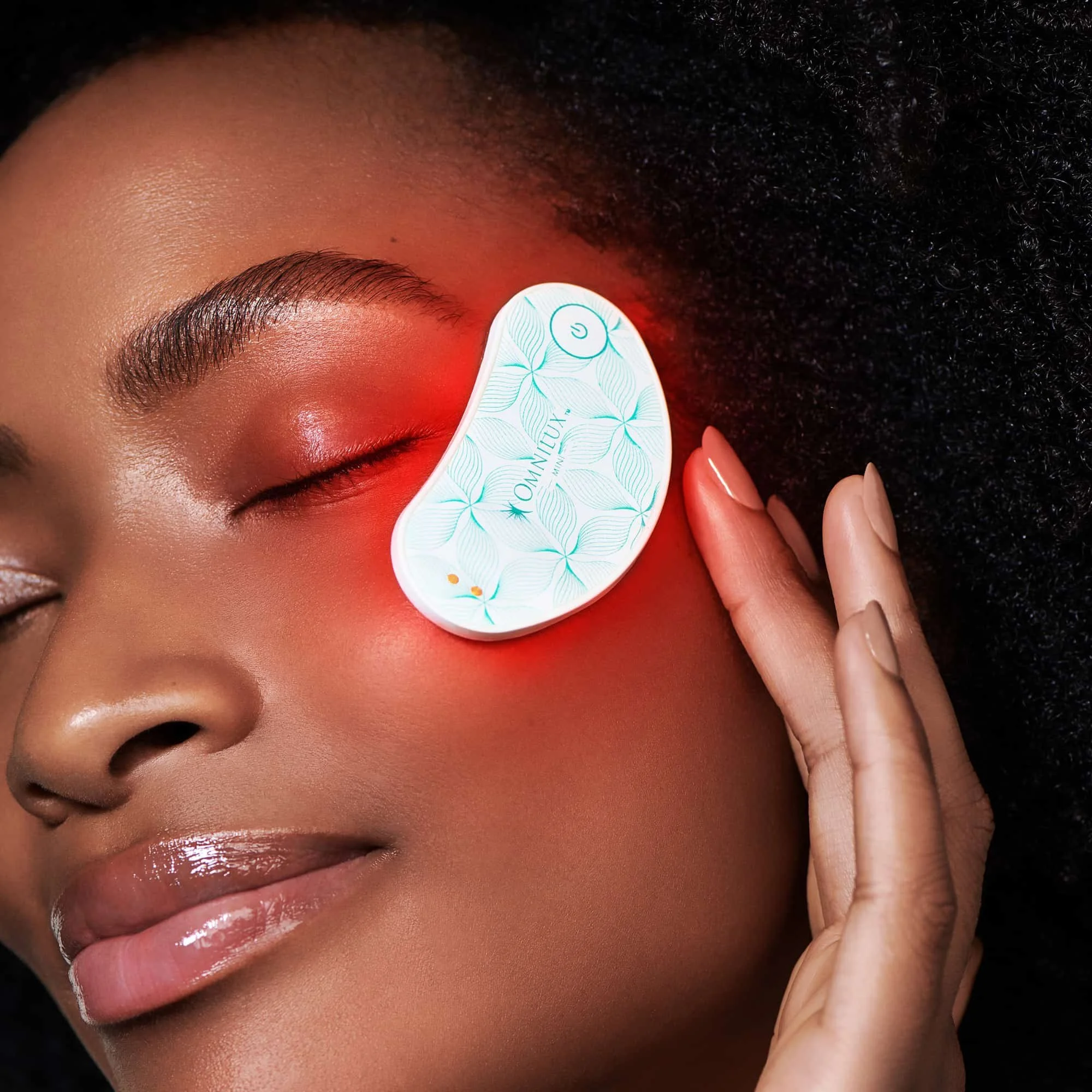 woman demonstrating another way to wear eye brightener