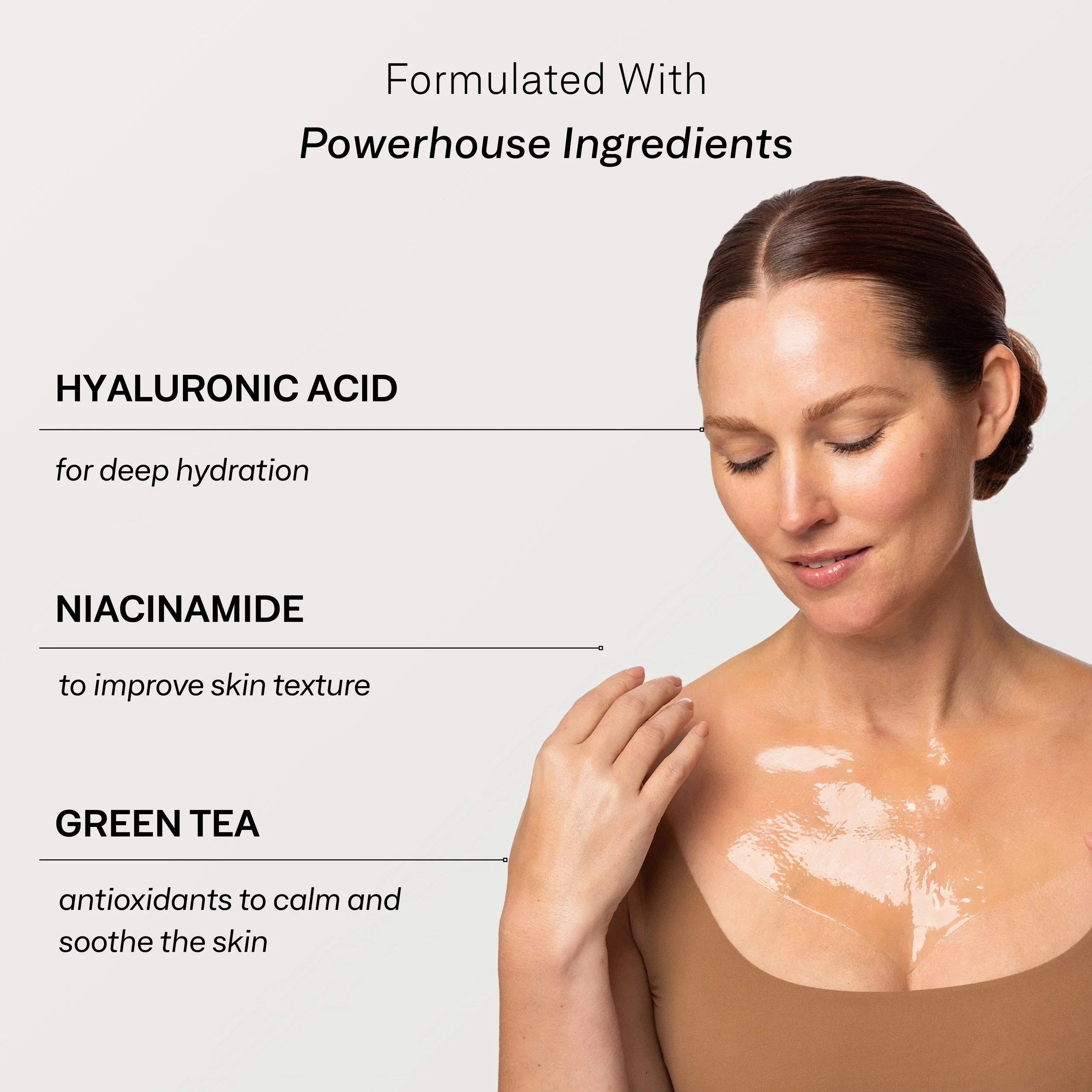 Omnilux Hydrogel Decollete Mask Powerhouse Ingredients