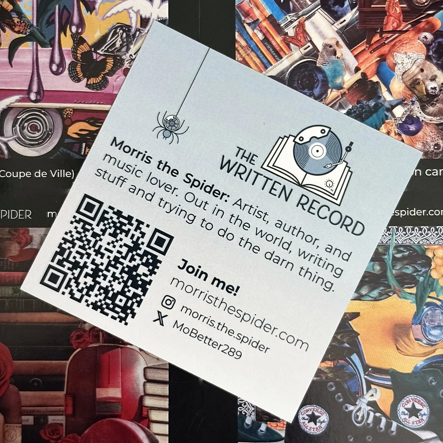 The Written Record promo card grouping