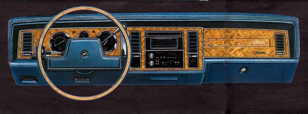 The dashboard of an '85 Buick LeSabre