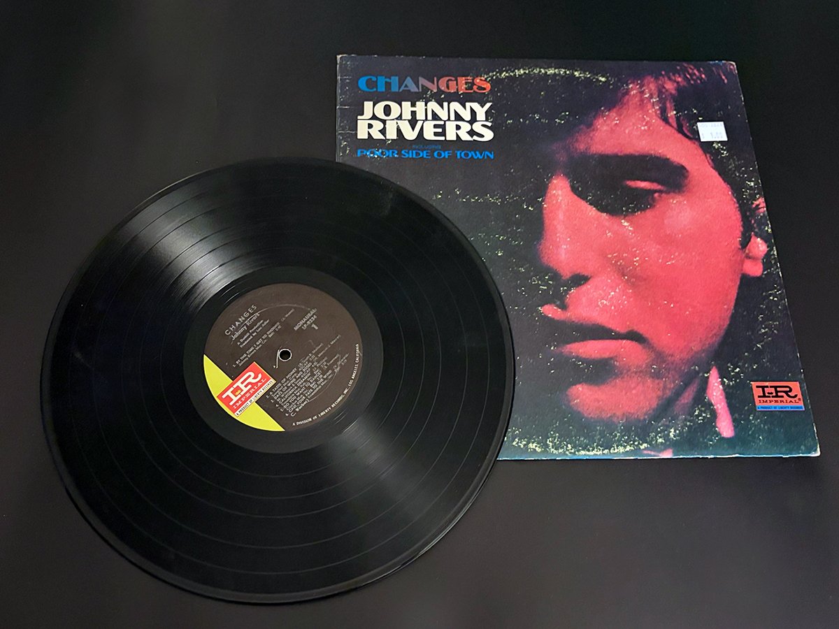 cover art and vinyl of Changes by Johnny Rivers