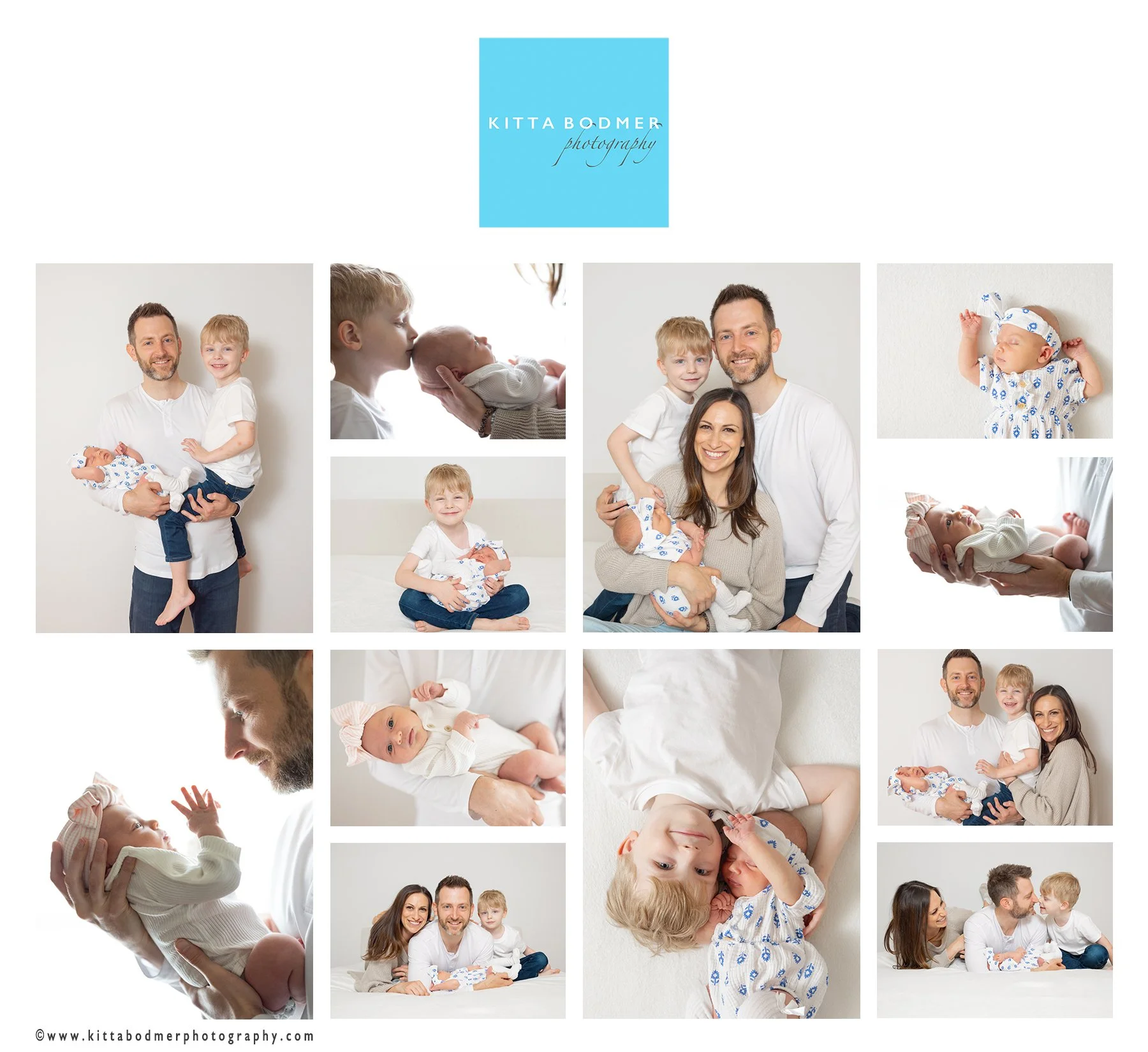Older siblings getting in on the act for newborn photo session | Kitta Bodmer Photography