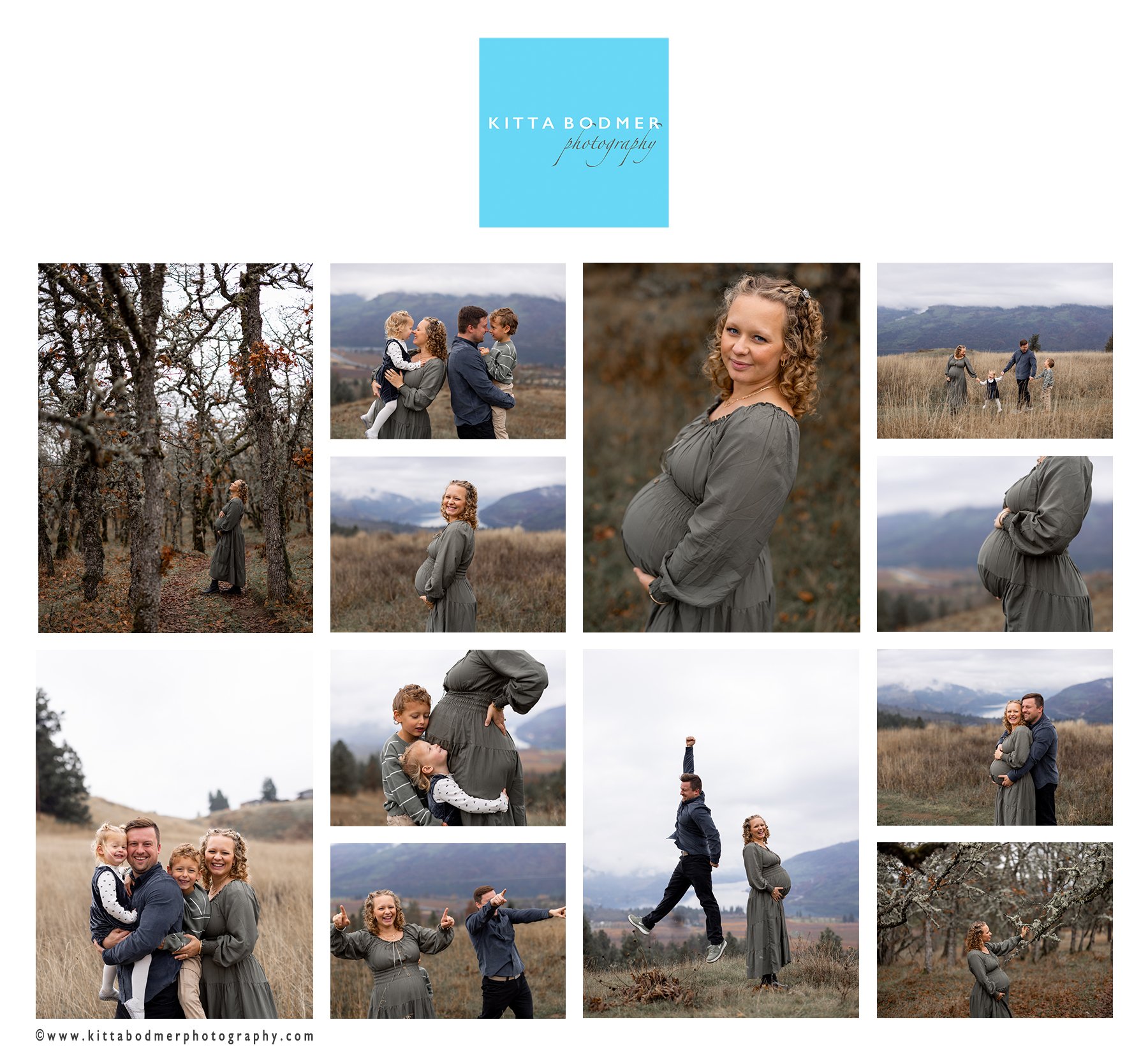 WIlderness or frontier styled maternity photography with mountain backdrop | Kitta Bodmer Photography