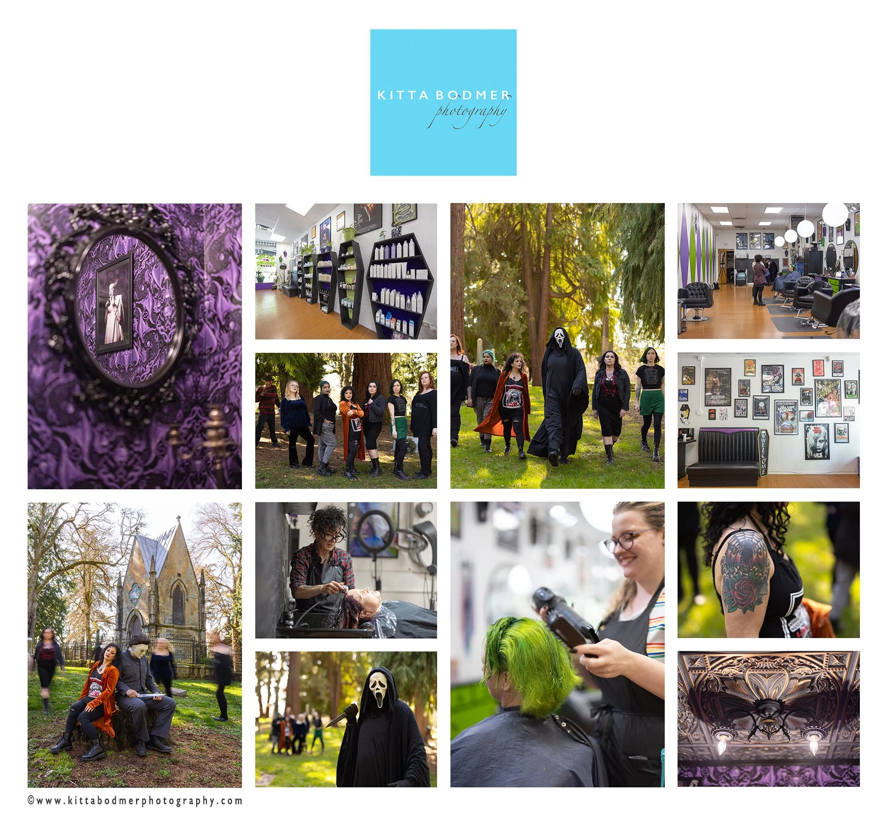 Dye Dye My Darling Salon Halloween event brand building photo session | Kitta Bodmer Photography