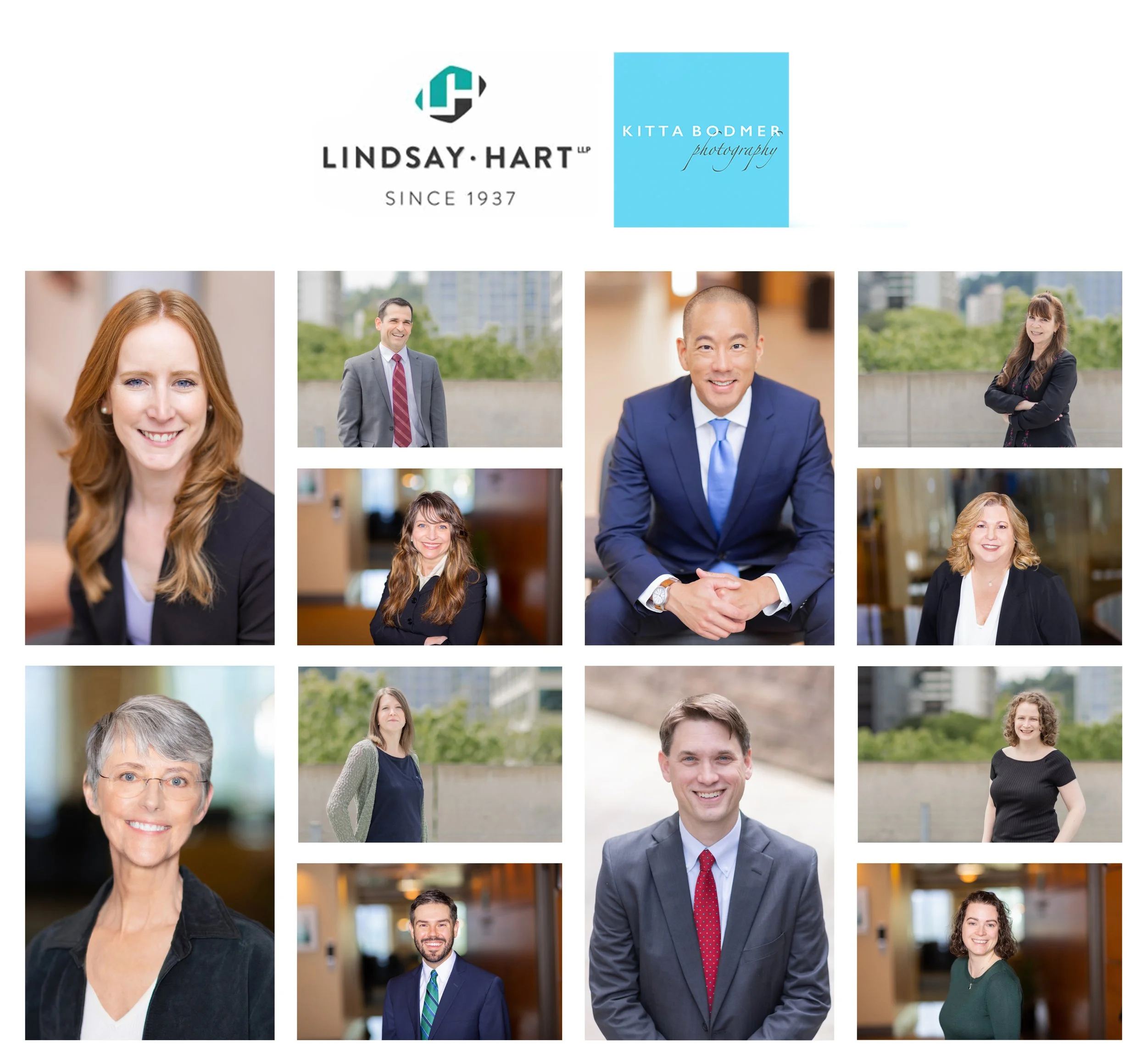 Lindsay Hart is a law office in Portland Oregon that provides legal services across a broad range of industries and practice areas.  Kitta Bodmer Photography has provided headshots for the firm for years.