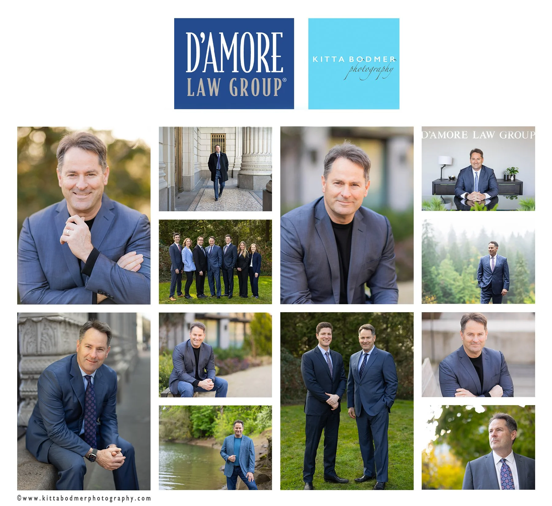D'Amore Law is a personal injury firm in Portland Oregon.  Kitta Bodmer Photography has supported website development and advertising for many years.