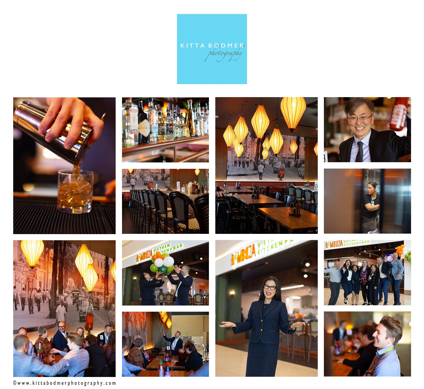 Bambuza grand opening at Portland International Airport - telling the story of successful restaurant brand expansion in grand opening photos | Kitta Bodmer Photography