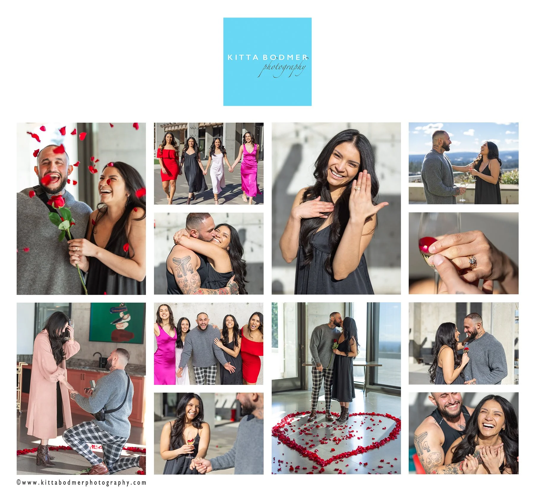 Classic staged proposal photography from Kitta Bodmer Photography