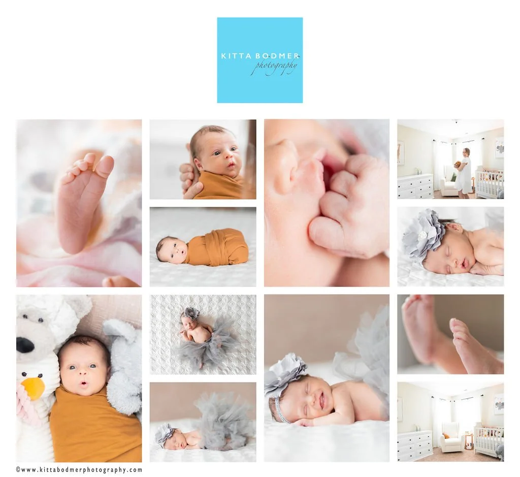 Newborn Photography in colorful swaddling at the studio | Kitta Bodmer Photography
