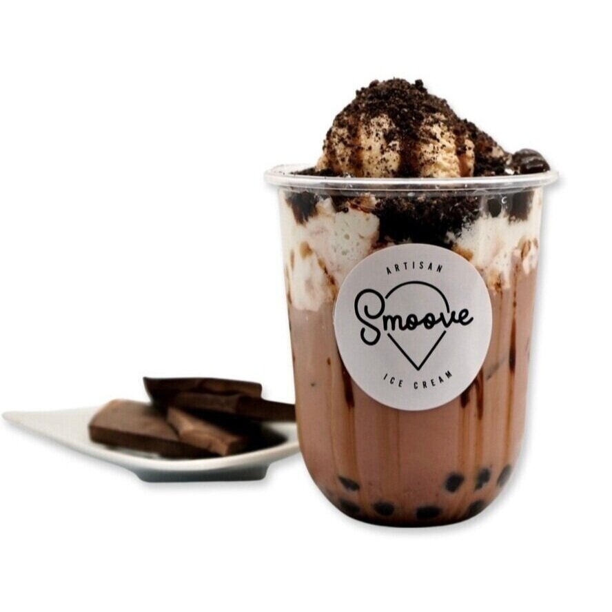 Chocolate Oreo Boba Float