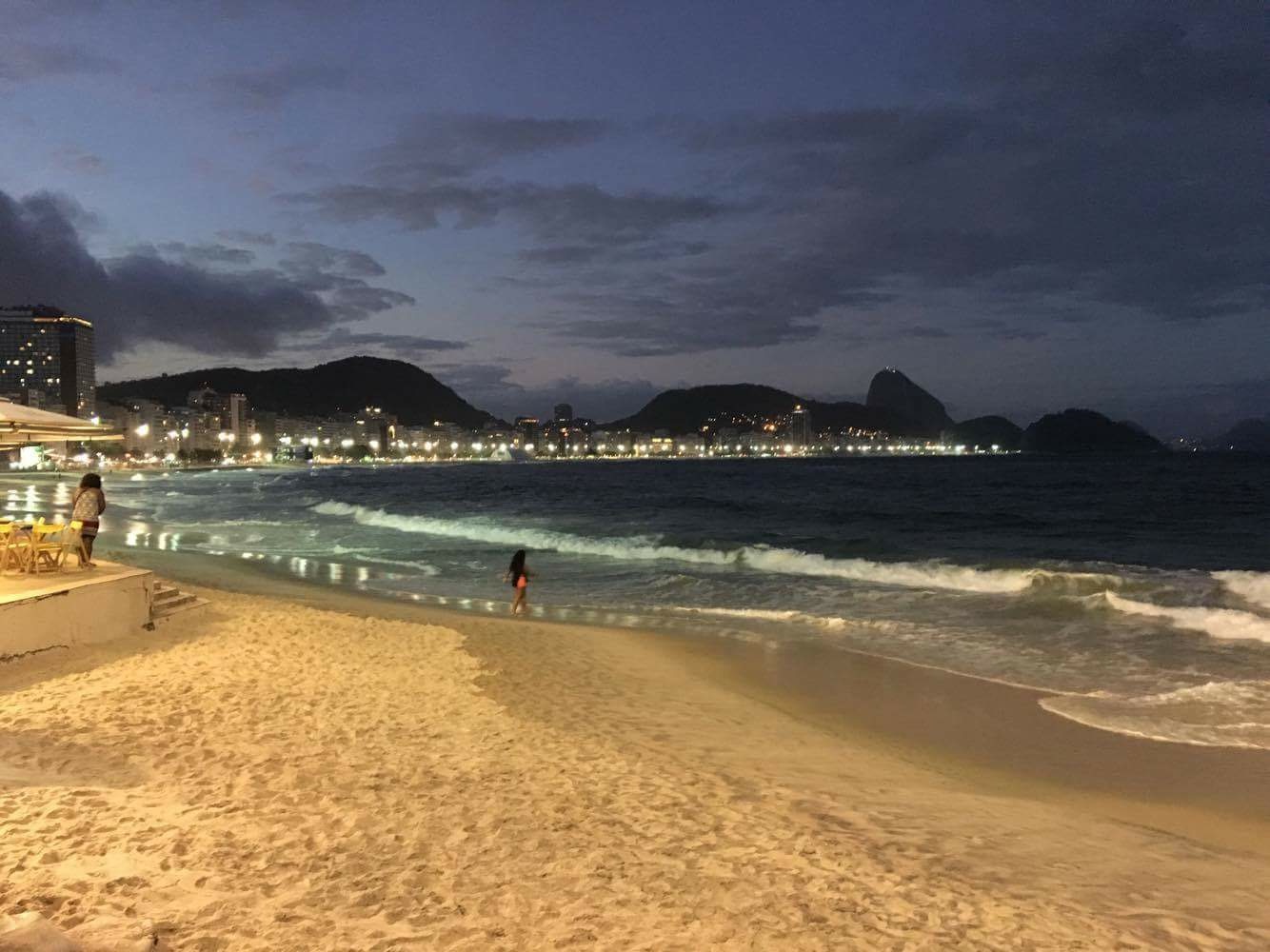Copacabana Beach at Night