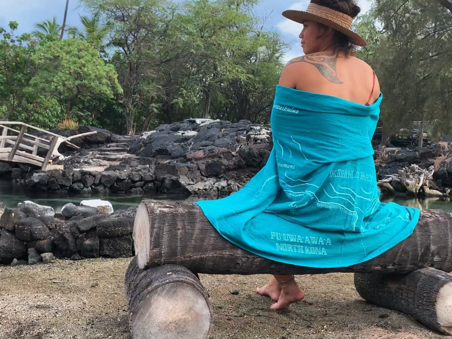 Hui Aloha Kīholo X Kealopiko Pareo - Teal