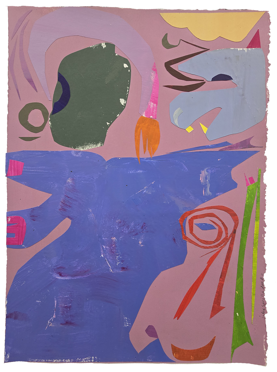 Dream Angels
Painted Paper Collage
15" x 11", 2024