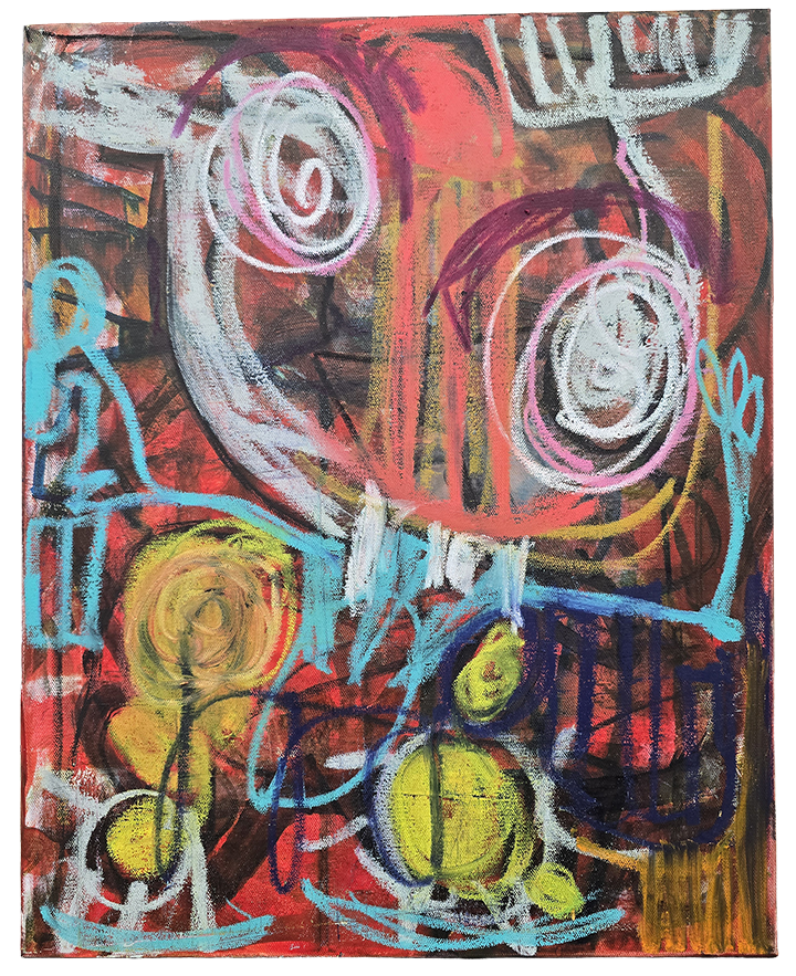 Untitled
Acrylic and oil on canvas
20" x 16"