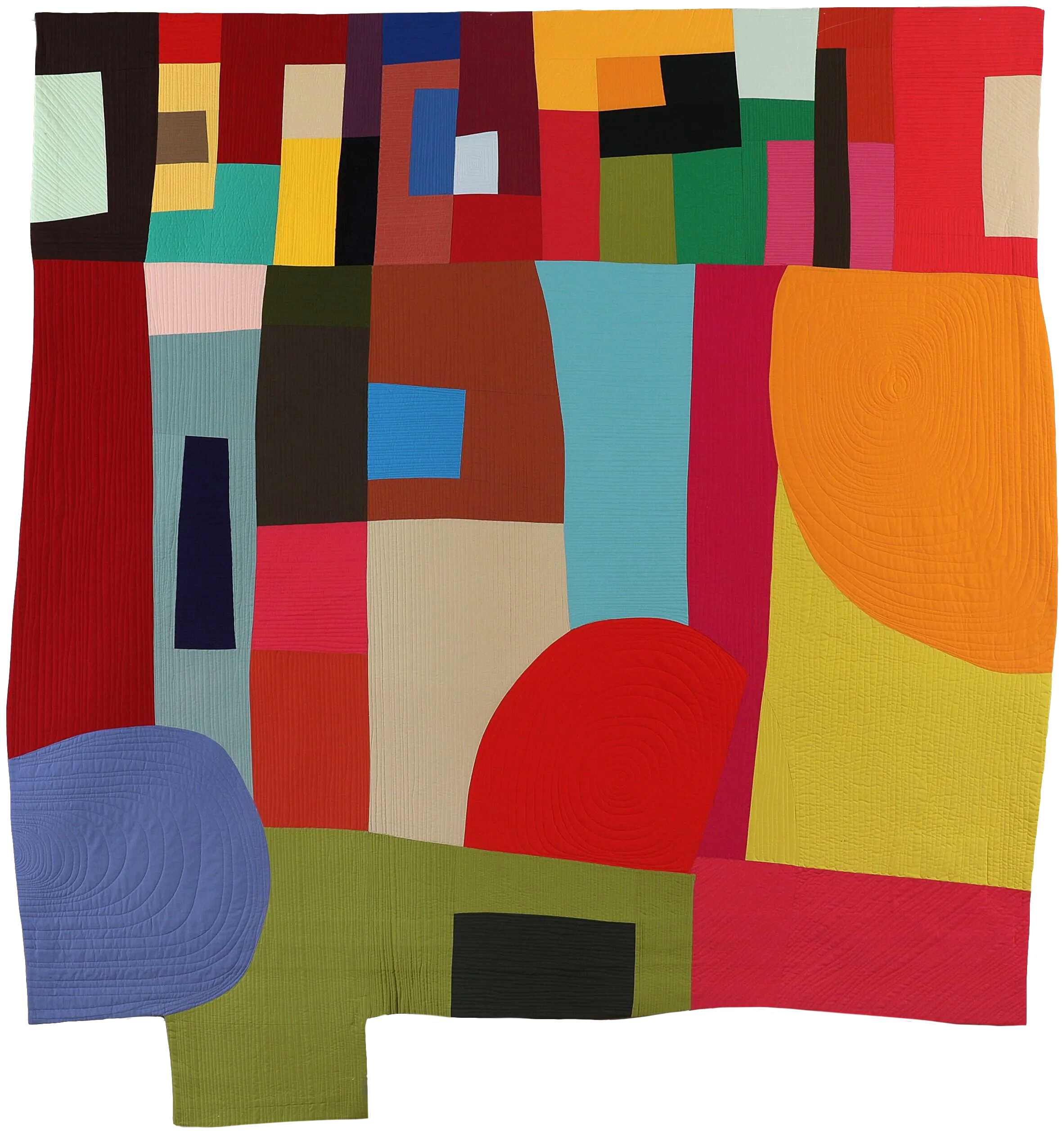 Afterparty 2: How The Soul Leaves the Body
(A Dixieland Dirge)
79” x 74”
Hand-Dyed & Commercial Cottons 2018