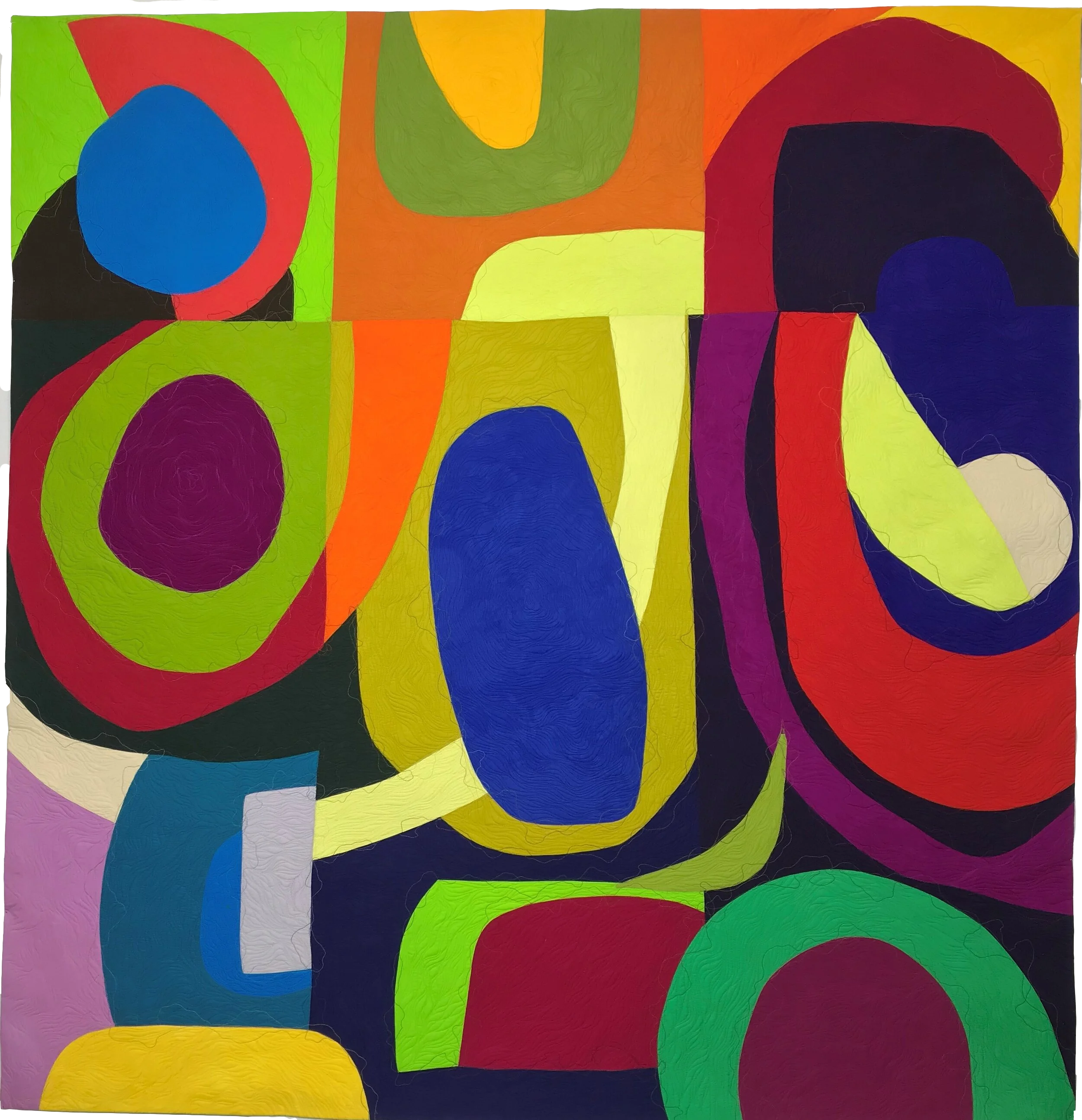 AfterParty3: Pre-Pandemic Boogie
70” x 67.75”
Hand-Dyed Cottons 2020