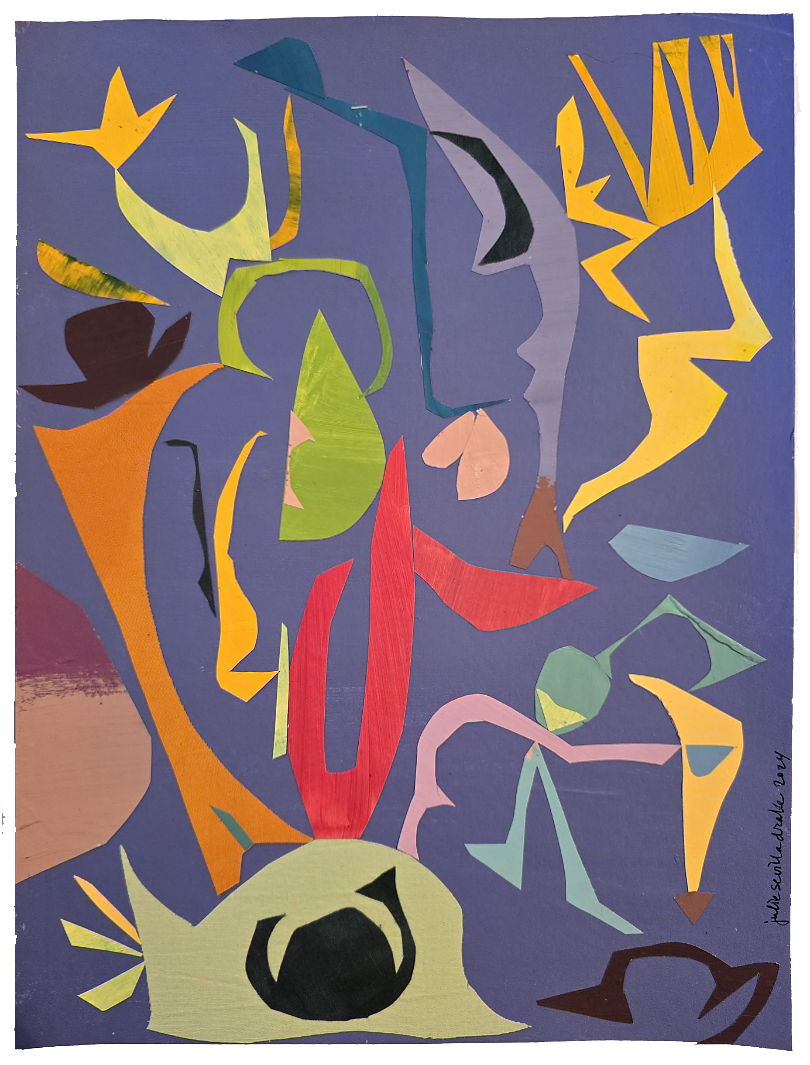 Nobody Gives a Rat's Ass
Painted Paper Collage
2024, SOLD