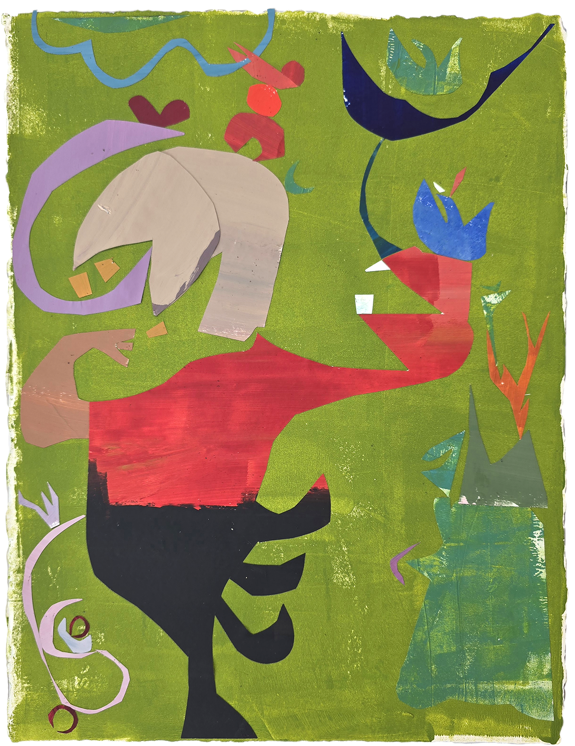 Prom Thing
Painted Paper Collage
15" x 11", 2024