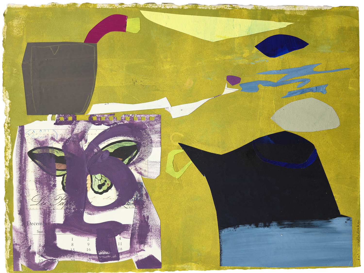 Love Story
Painted Paper Collage
11" x 15", 2024