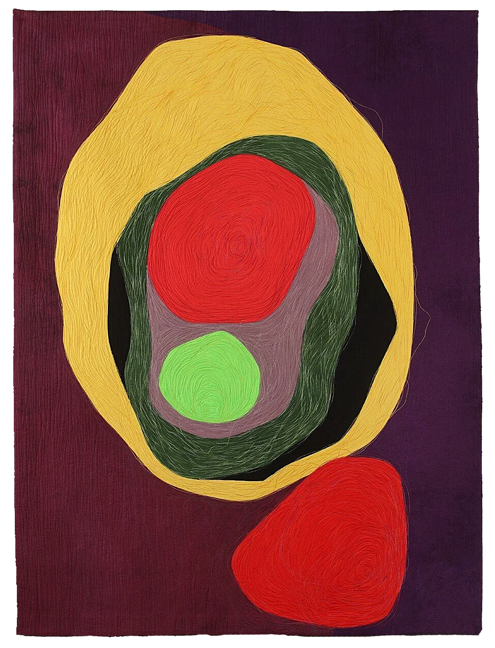 Covid-19: Droplet Mismanagement
52” x 39”
Hand-Dyed Cottons 2020