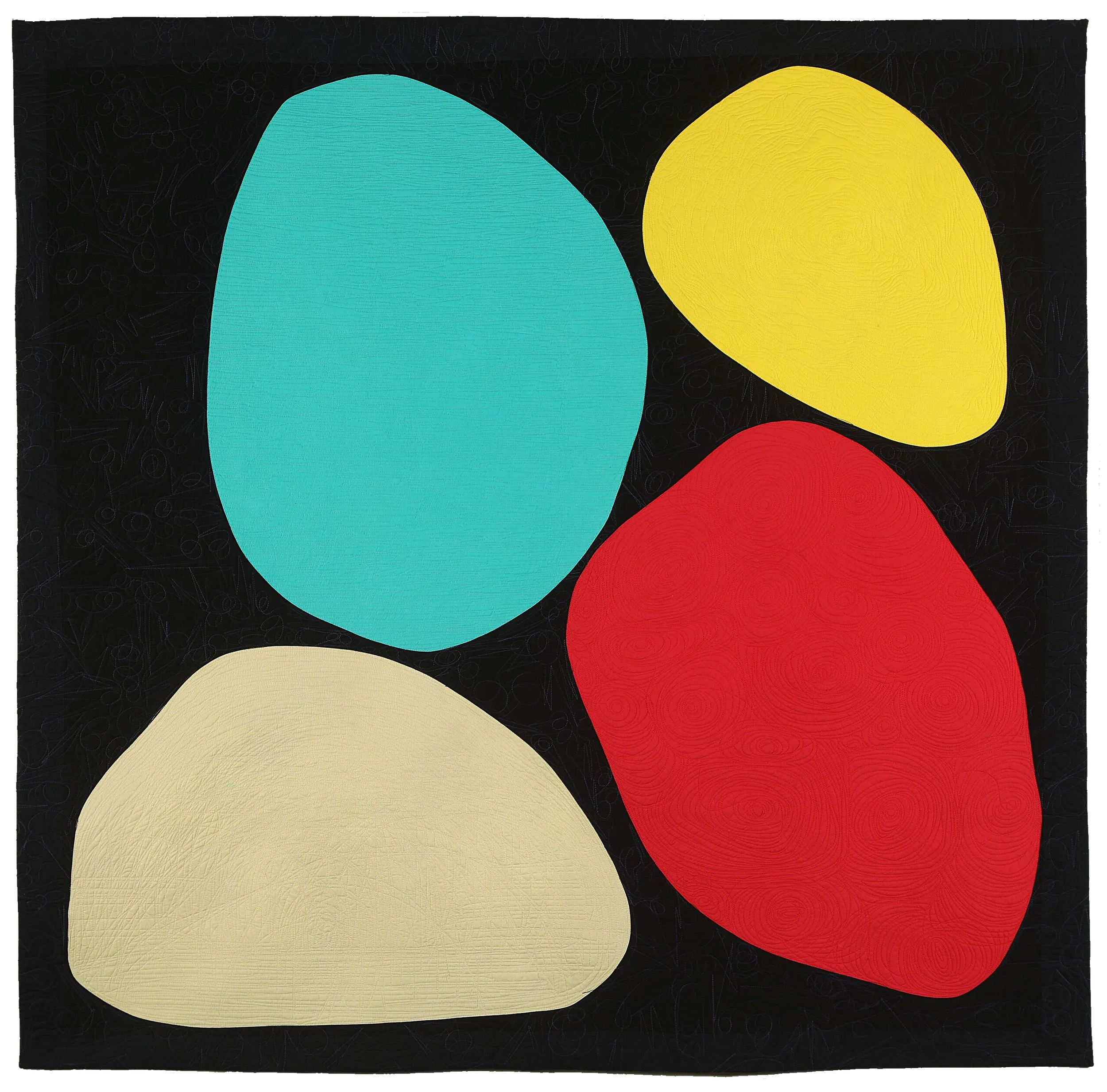 Four Dreams Last Night
59.5” x 60.75”
Hand-Dyed Cottons 2020