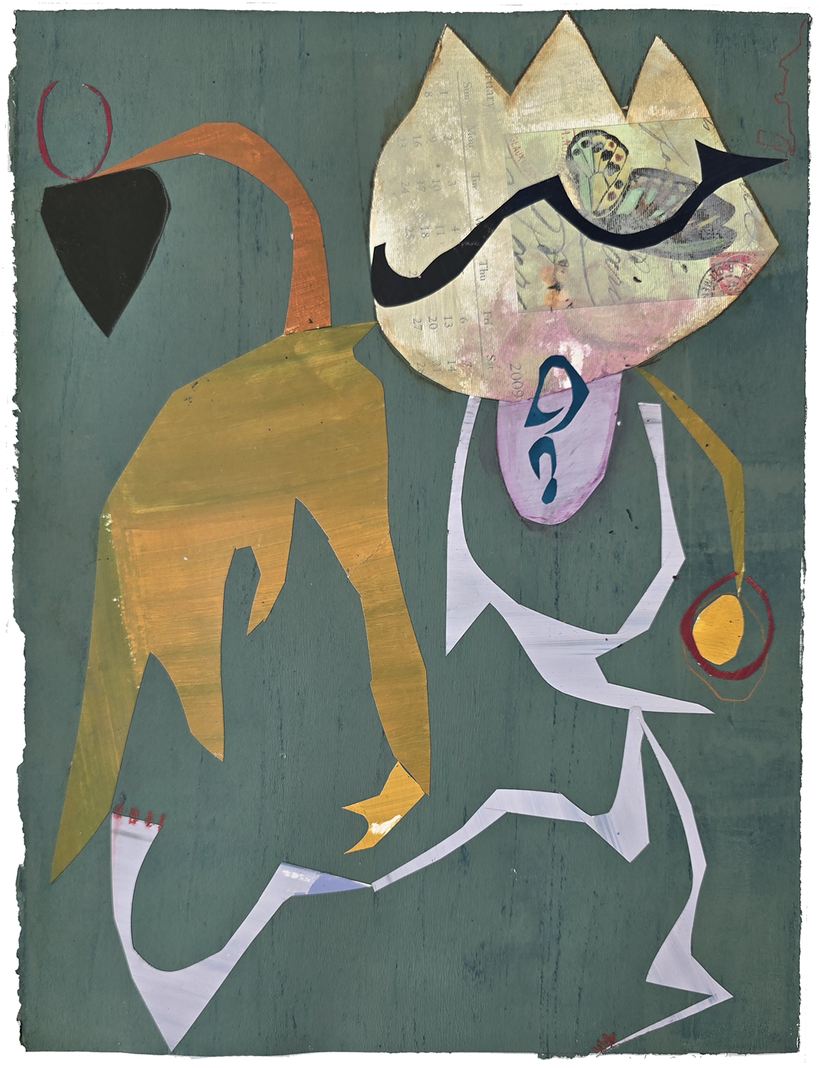 Cats
Painted Paper Collage
15" x 11", 2024