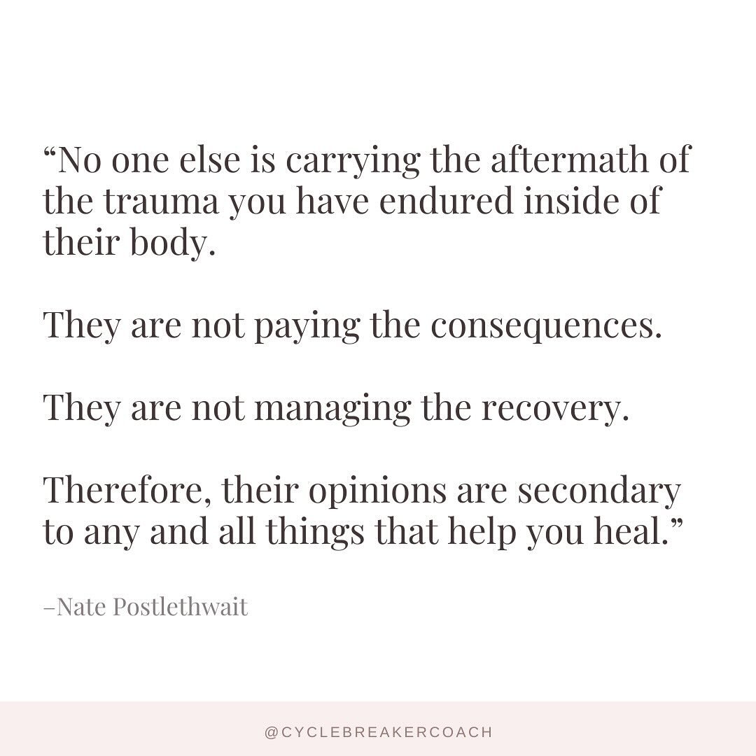 Dear Cycle Breaker, 

You are the expert on your body, experiences and feelings. 

I used this quote in tonight&rsquo;s trauma healing meeting on the @reframe_app. I facilitated a discussion on &ldquo;owning your story.&rdquo; 💛

I am honored to sha