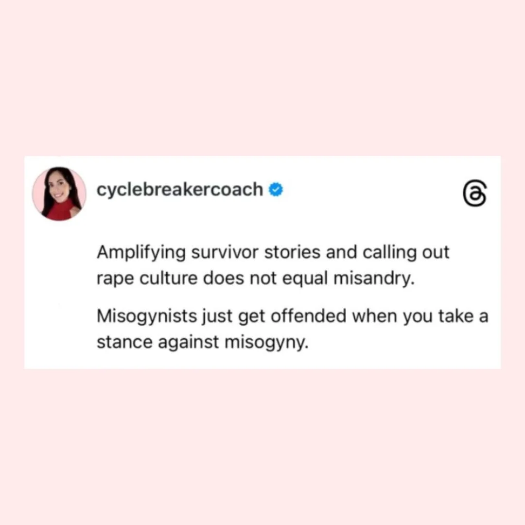 I share this for any other survivor, advocate, and ally who has also recieved backlash for standing up for what&rsquo;s just. We won&rsquo;t be silenced.

I stand with you in solidarity. 

Keep sharing. Keep speaking out. Keep taking up space. #l

Dr