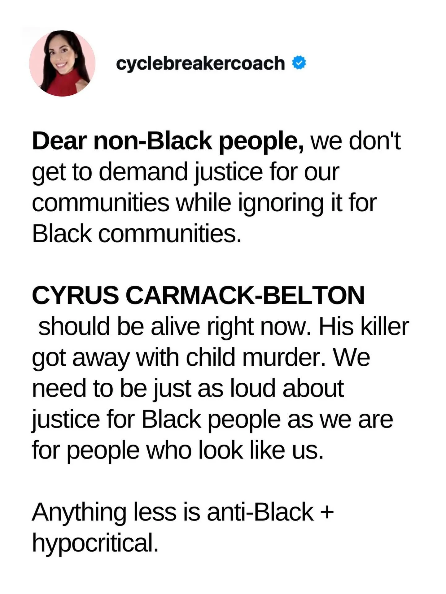JUSTICE FOR CYRUS CARMACK-BELTON! 🗣️ @justice4cyruscarmackbelton 

Rest in Heaven ❤️🫂

Chikei Rick Chow killed an innocent Black child + is walking the streets a free man. We aren&rsquo;t outraged enough. 

Black people have been sounding the alarm