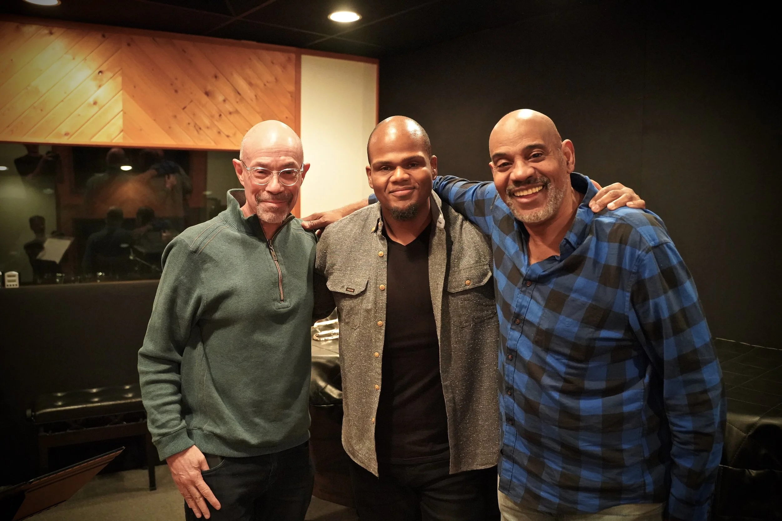 In studio with Allan Harris