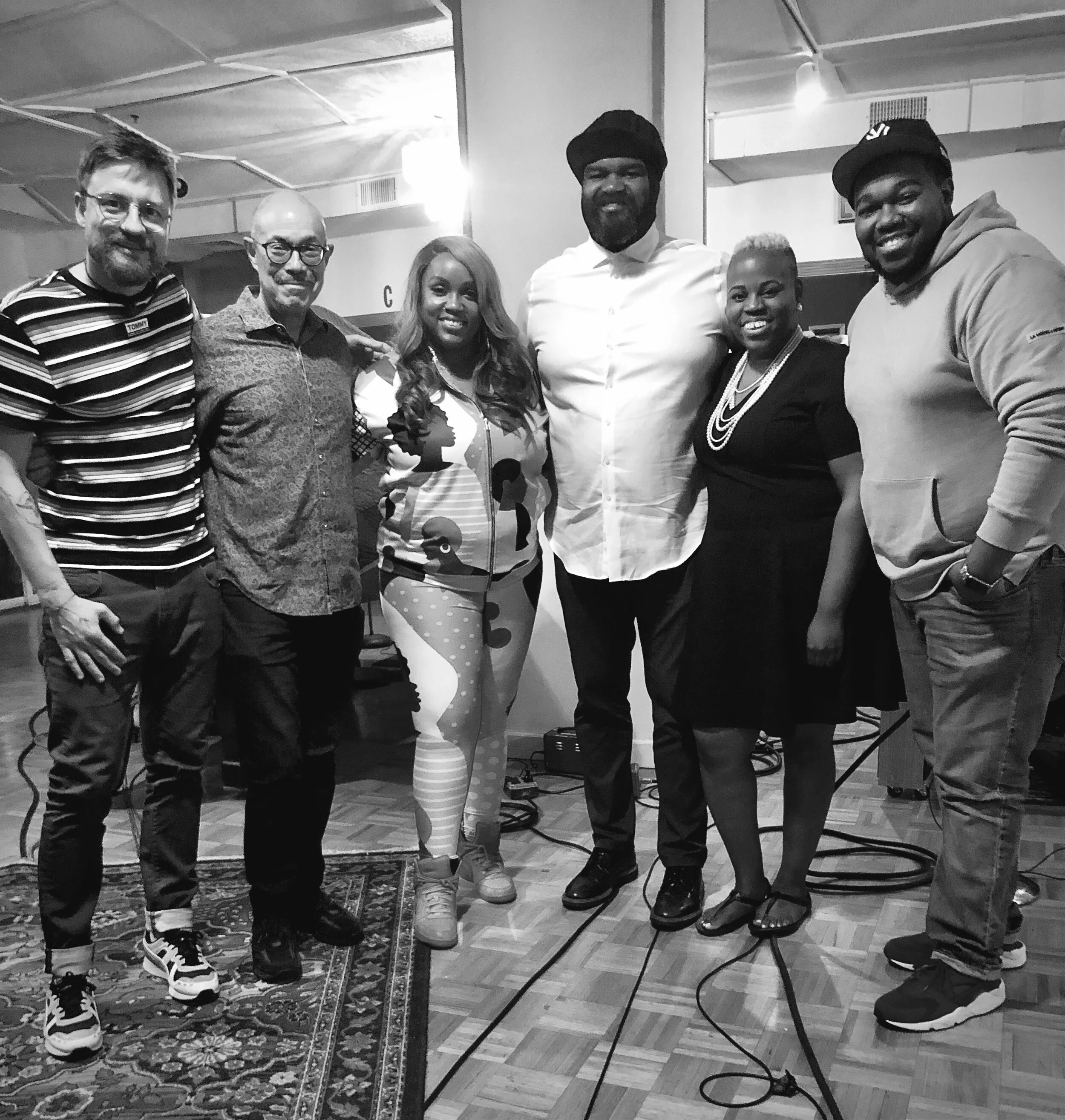 In studio with Gregory Porter