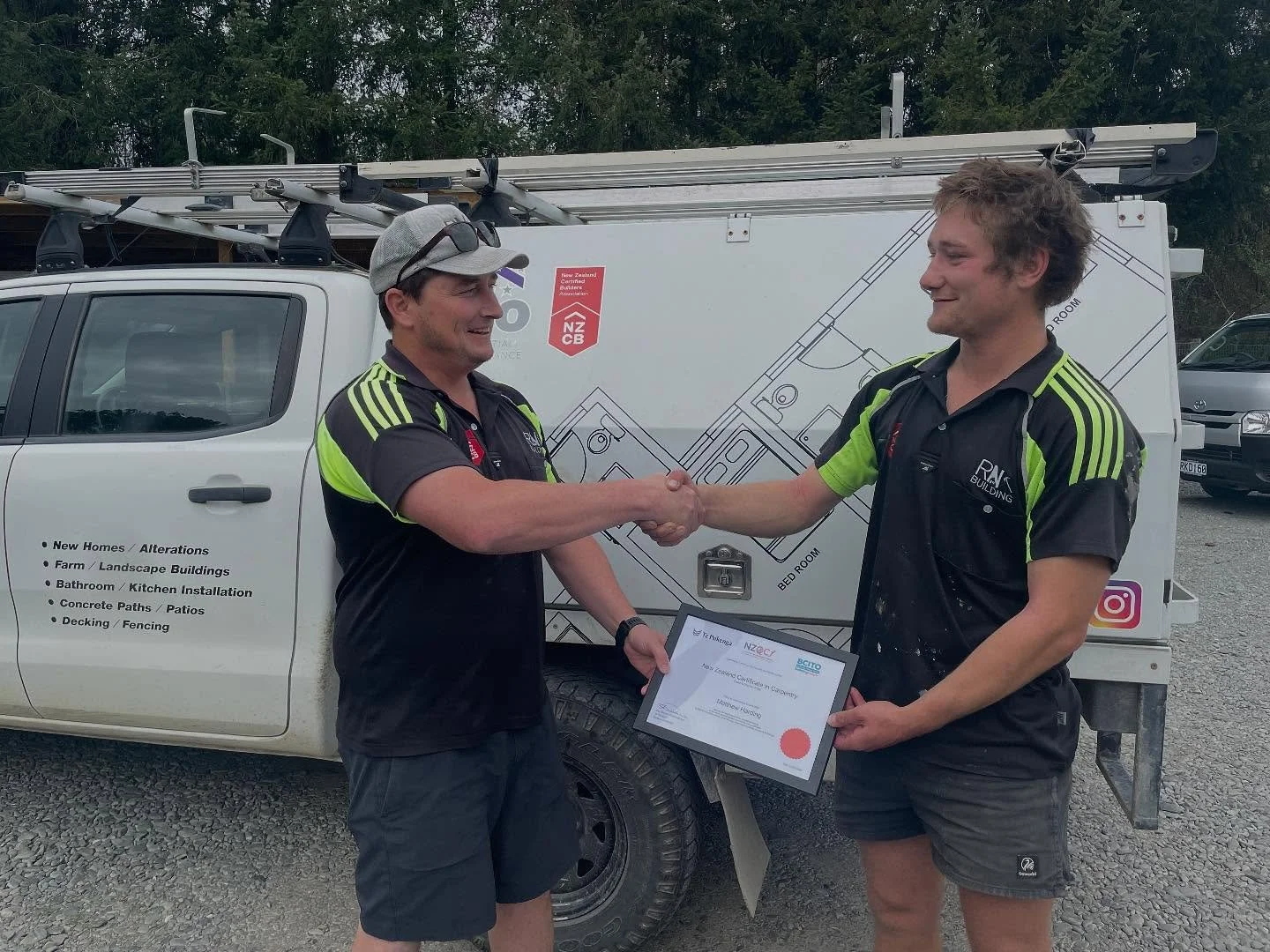 🥳 Mathew Harding joined our team at the end of 2020 he has grown from a junior apprentice to a skilled fully qualified builder &mdash; and today we celebrate that journey.
Massive congratulations for achieving your builder&rsquo;s ticket &mdash; thi