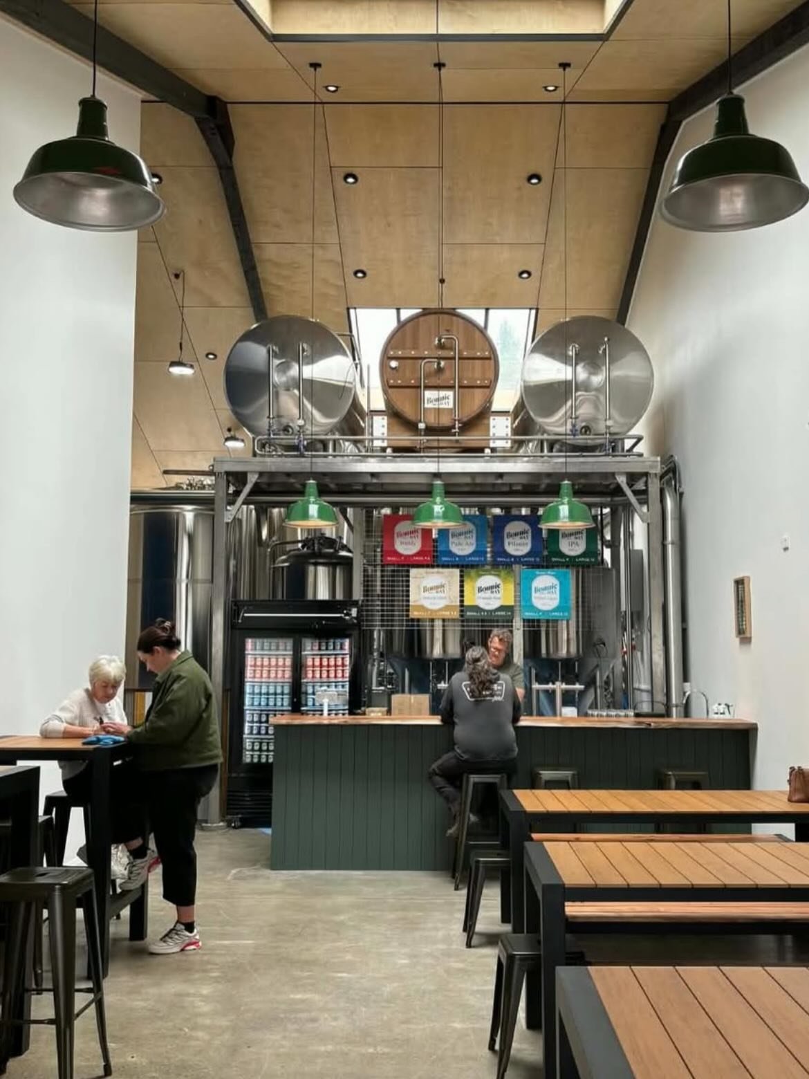 Brewery fit-out complete at Bonnie Day Brewery 🍻

We stripped out the old low ceilings and completely transformed the feel of the building, replacing them with ply linings and crisp negative detailing to add height, warmth, and character.

New wall 