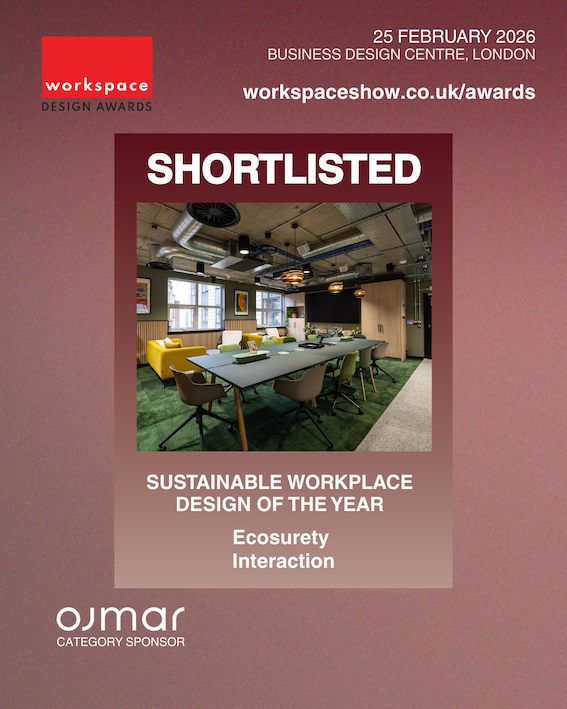 Best in Workplace Design Recognised in 2026 Workspace Design Awards Shortlist