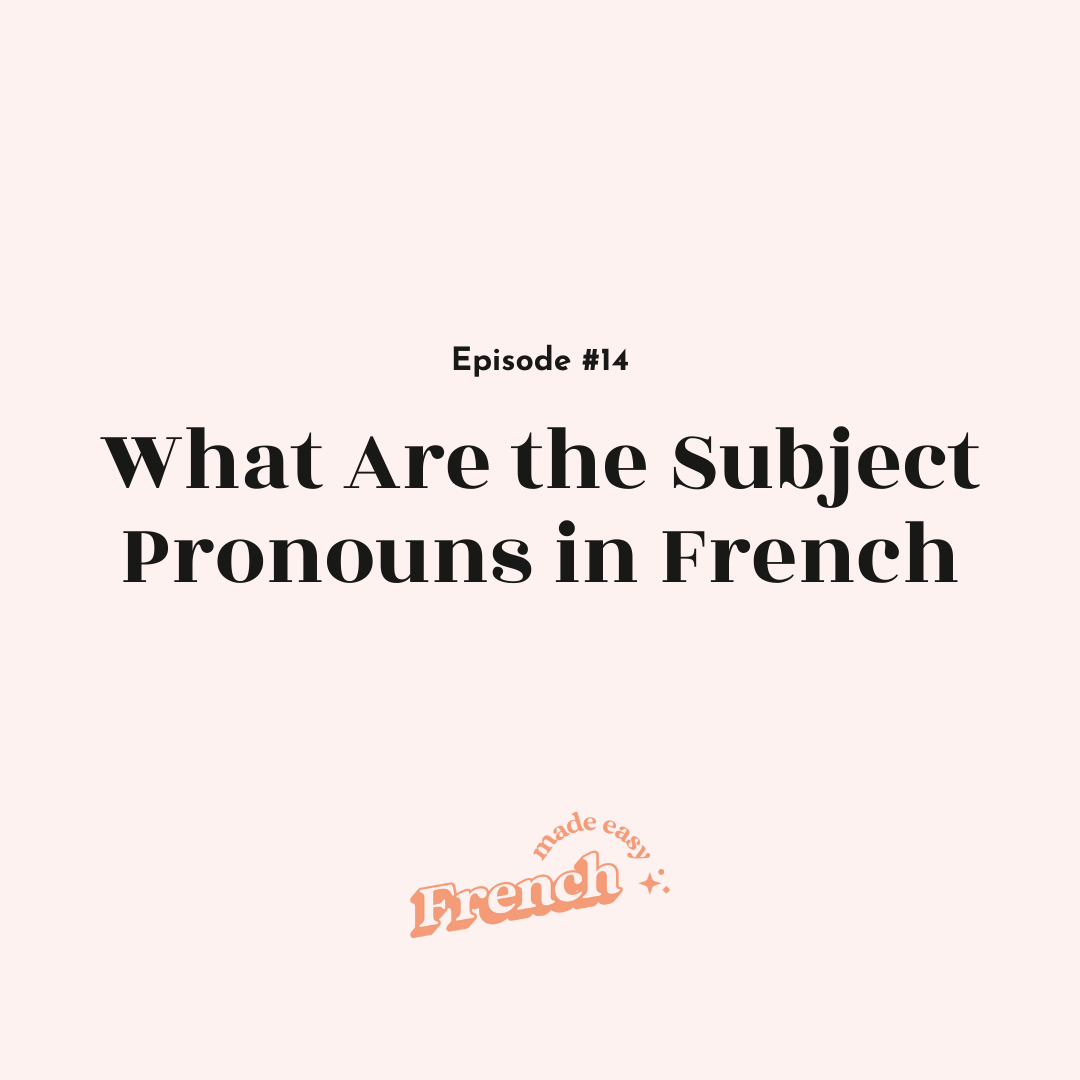 14 - How to Say "I," "You," "She..." in French (Subject Pronouns)