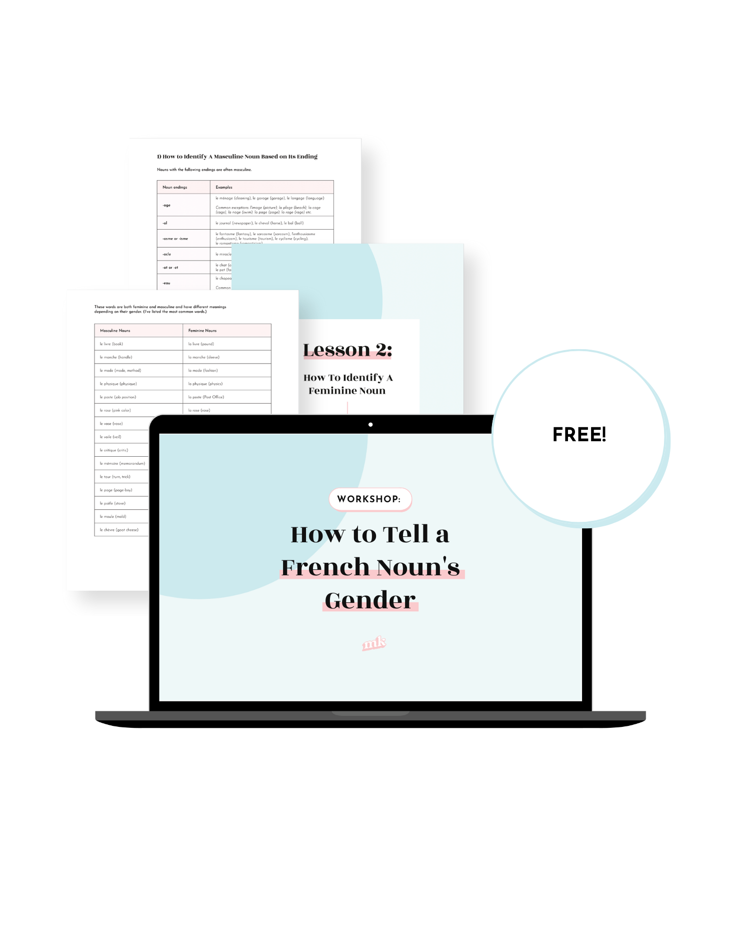 When is a French Noun Masculine or Feminine? — Mathilde Kien French