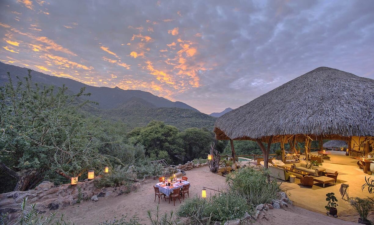 Dinner under the stars.

Surrounded by the Mathews Range in Kenya&rsquo;s Northern Frontier District Sarara Camp offers guests a luxurious look at the rugged landscape of the North.

Sarara means &lsquo;meeting place&rsquo; in Samburu and guest often