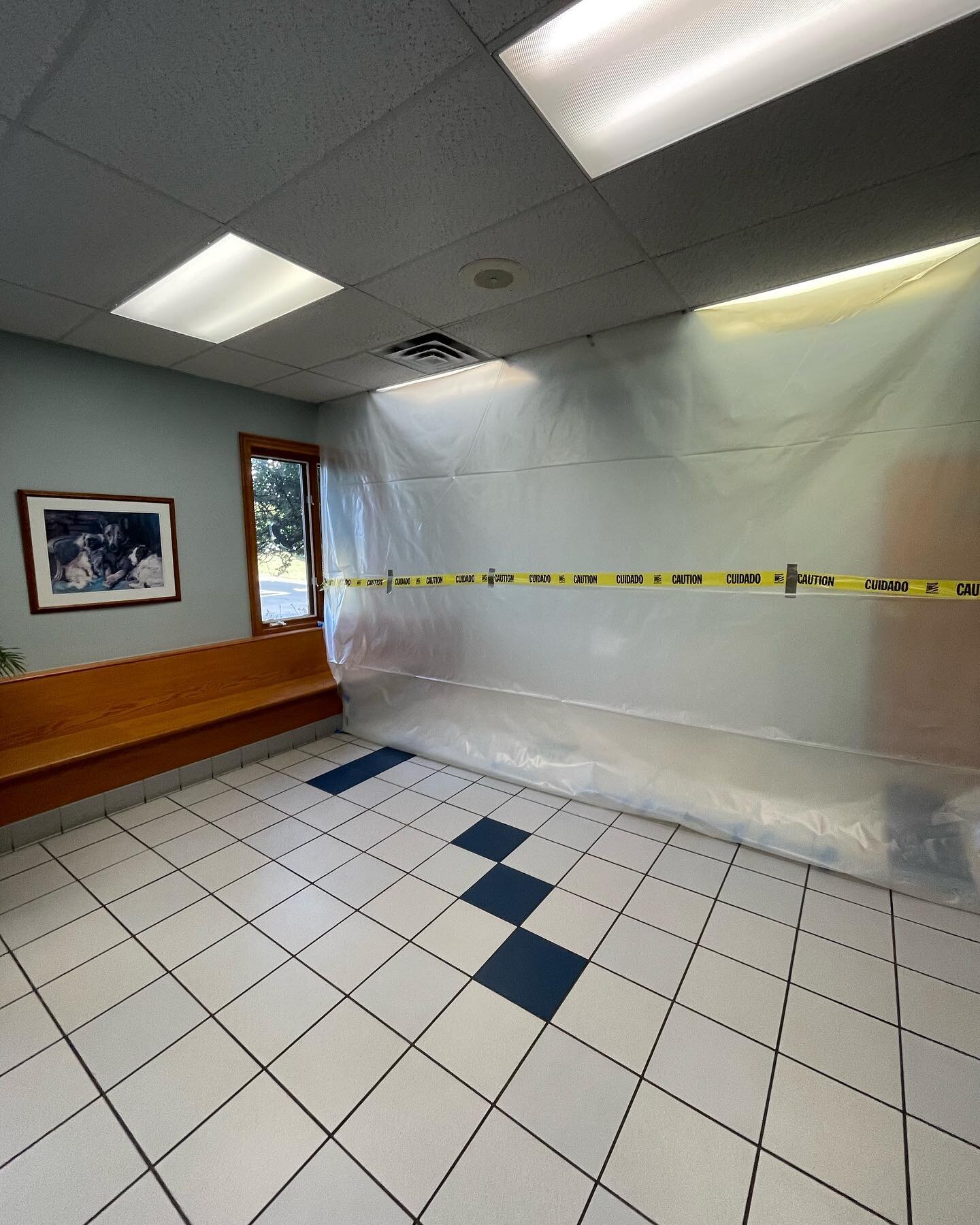 Have you been curious about the construction we have going on here at Cross Creeks?! 

Now that we have 3 full-time Doctors, we are renovating one side of our building to create 2 new exam rooms! Construction is moving along quickly, let&rsquo;s take