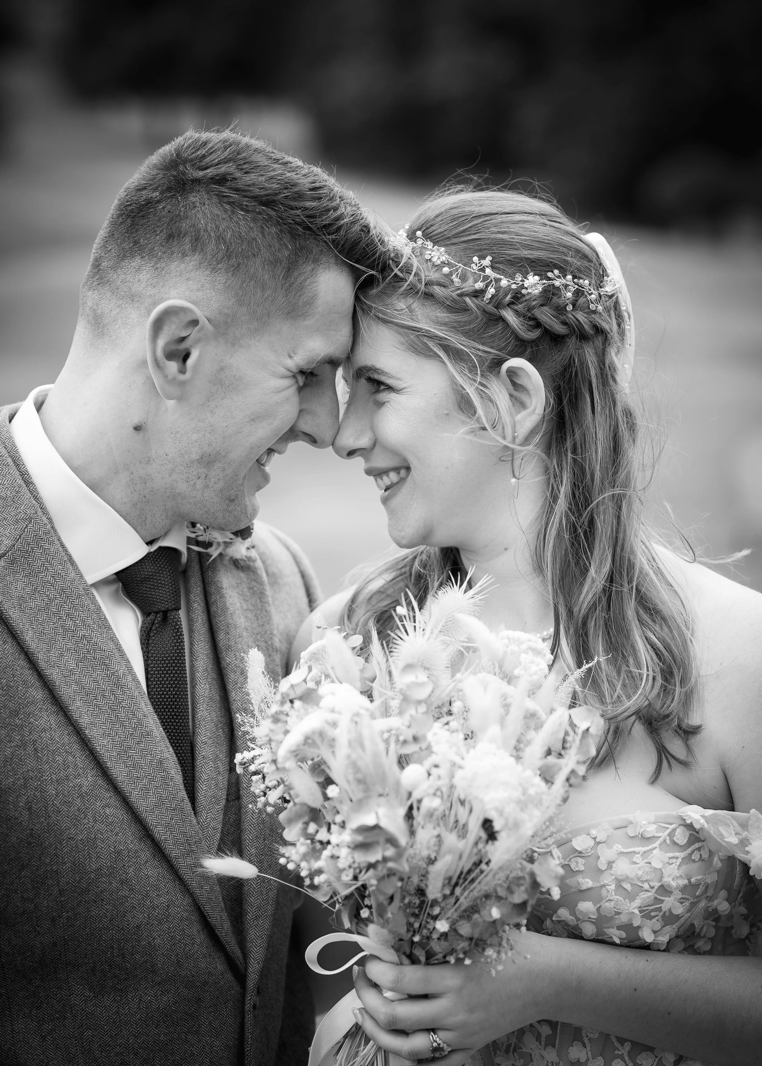 Woldingham Golf Club - Caterham Wedding Photography - Surrey Wedding Photographer - natural black and white wedding portrait