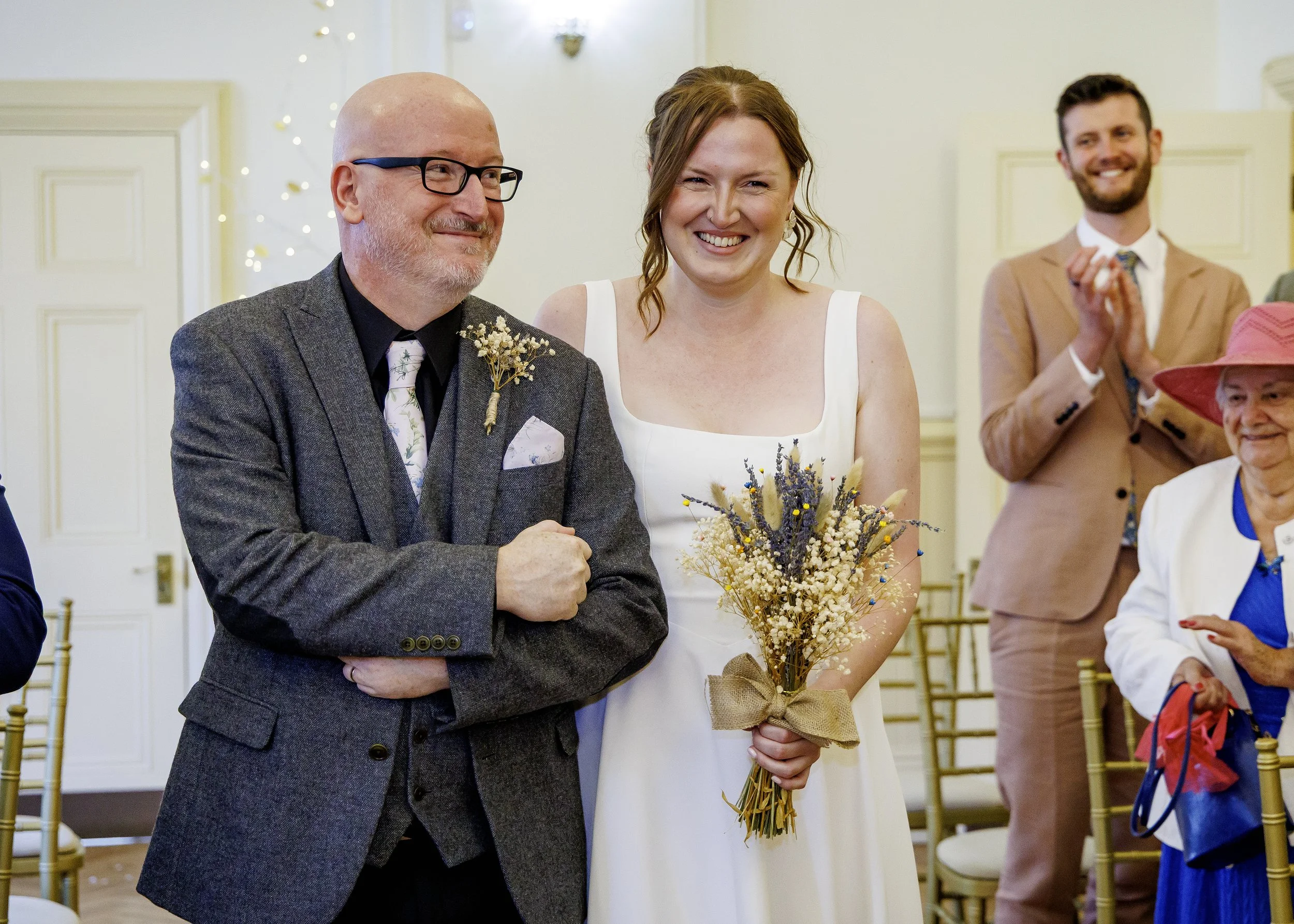Emotional wedding ceremony in the Regency Room at Brighton Town Hall - East Sussex Wedding Photography