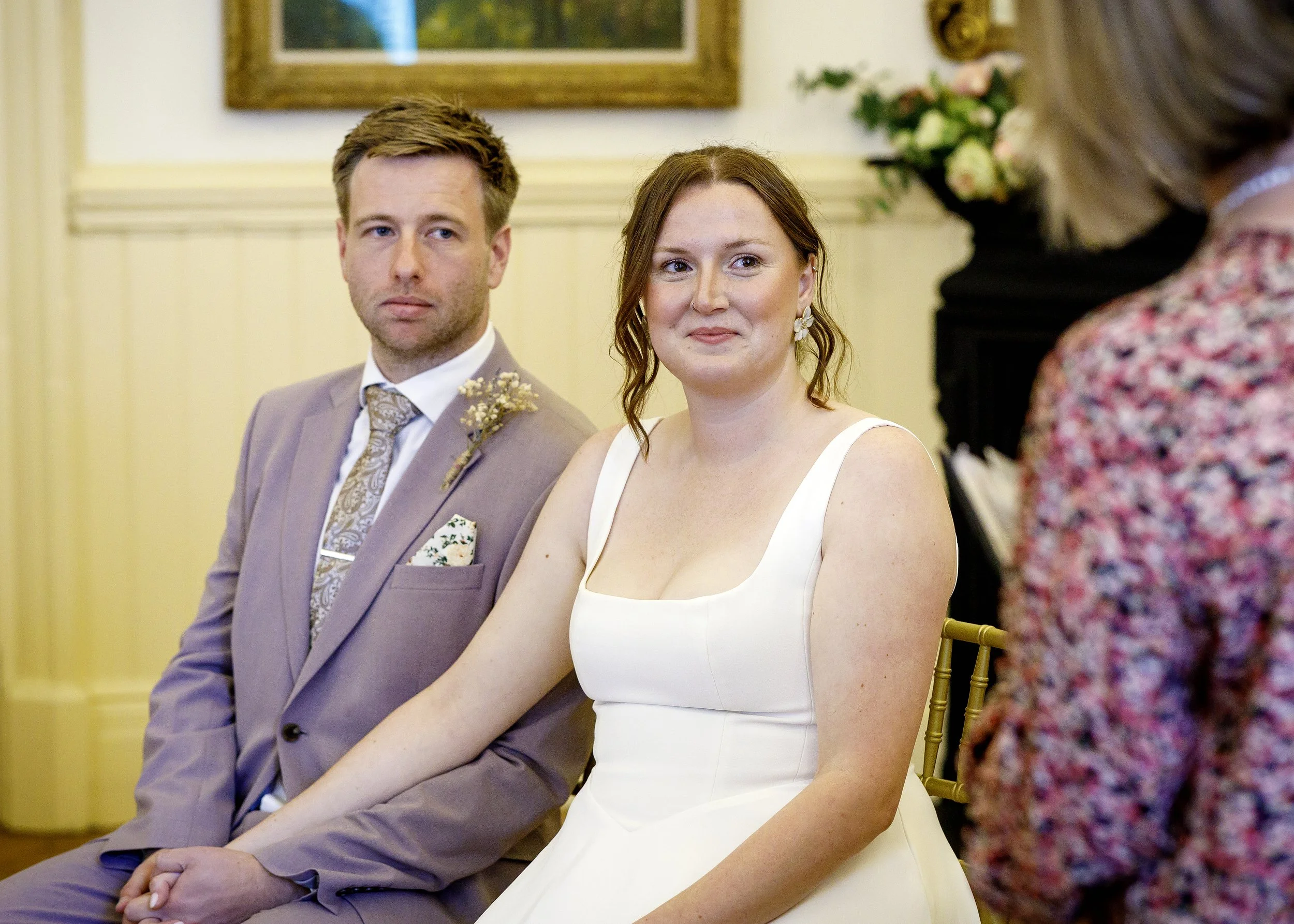 Emotional wedding ceremony in the Regency Room at Brighton Town Hall - East Sussex Wedding Photography