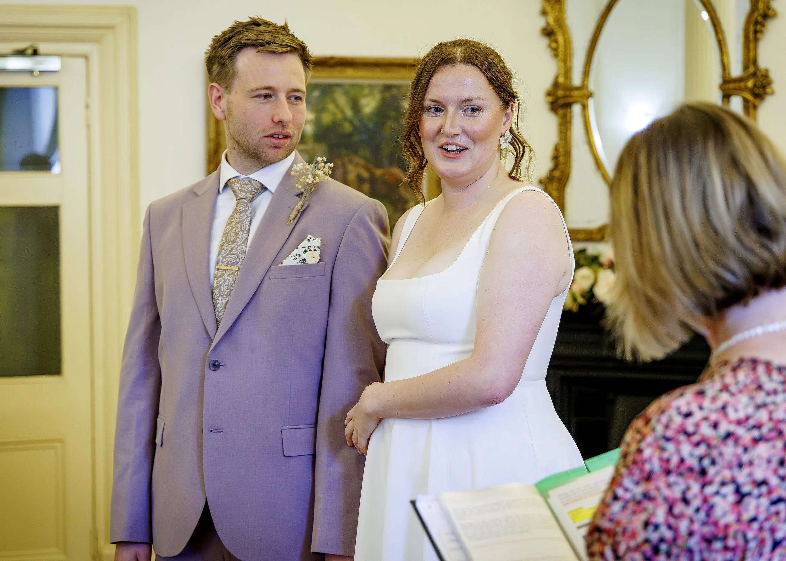 Emotional wedding ceremony in the Regency Room at Brighton Town Hall - East Sussex Wedding Photography