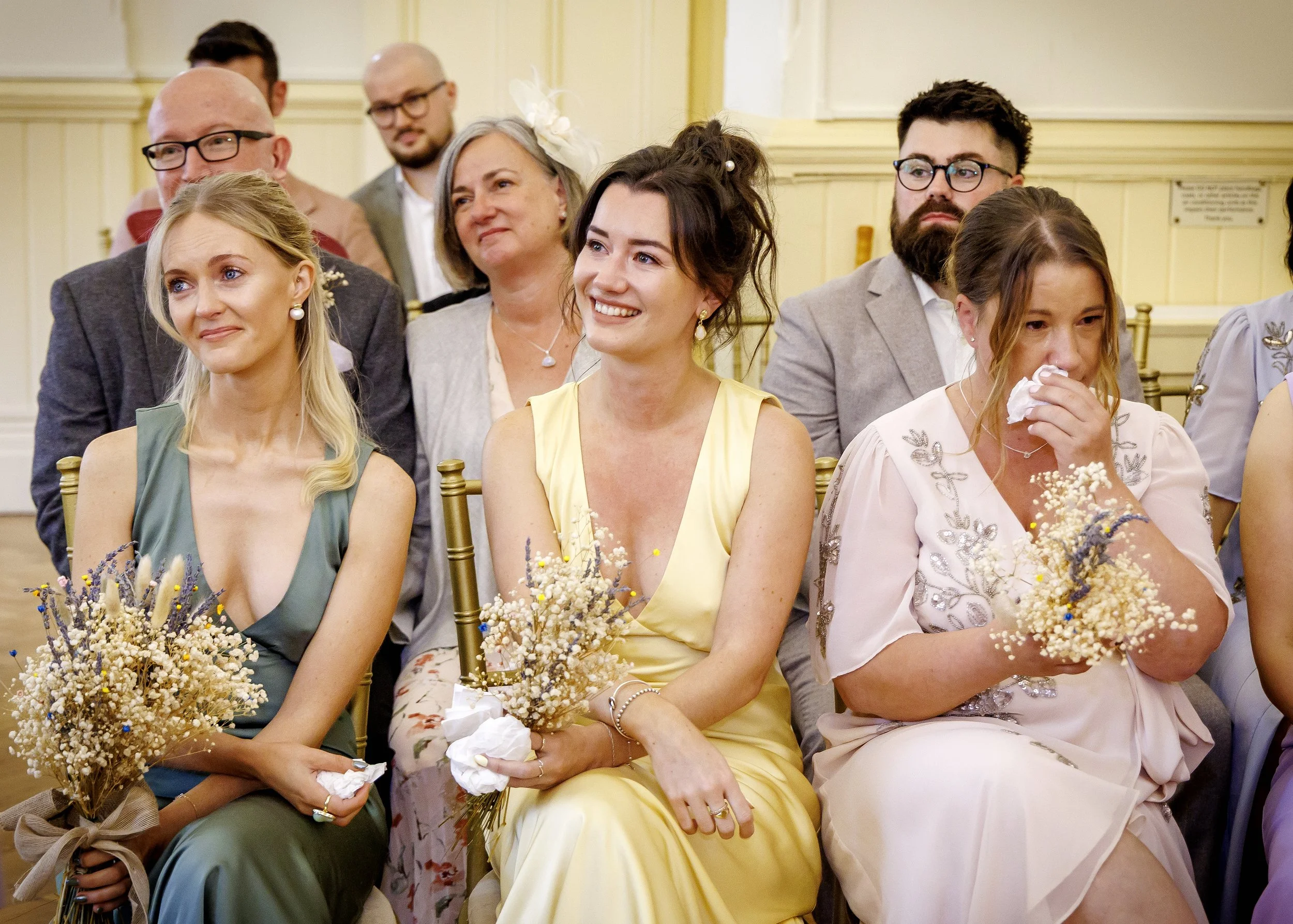Natural photography of laughter and tears, during a Brighton Regency Suite wedding - Brighton Town Hall, East Sussex Wedding Photographer
