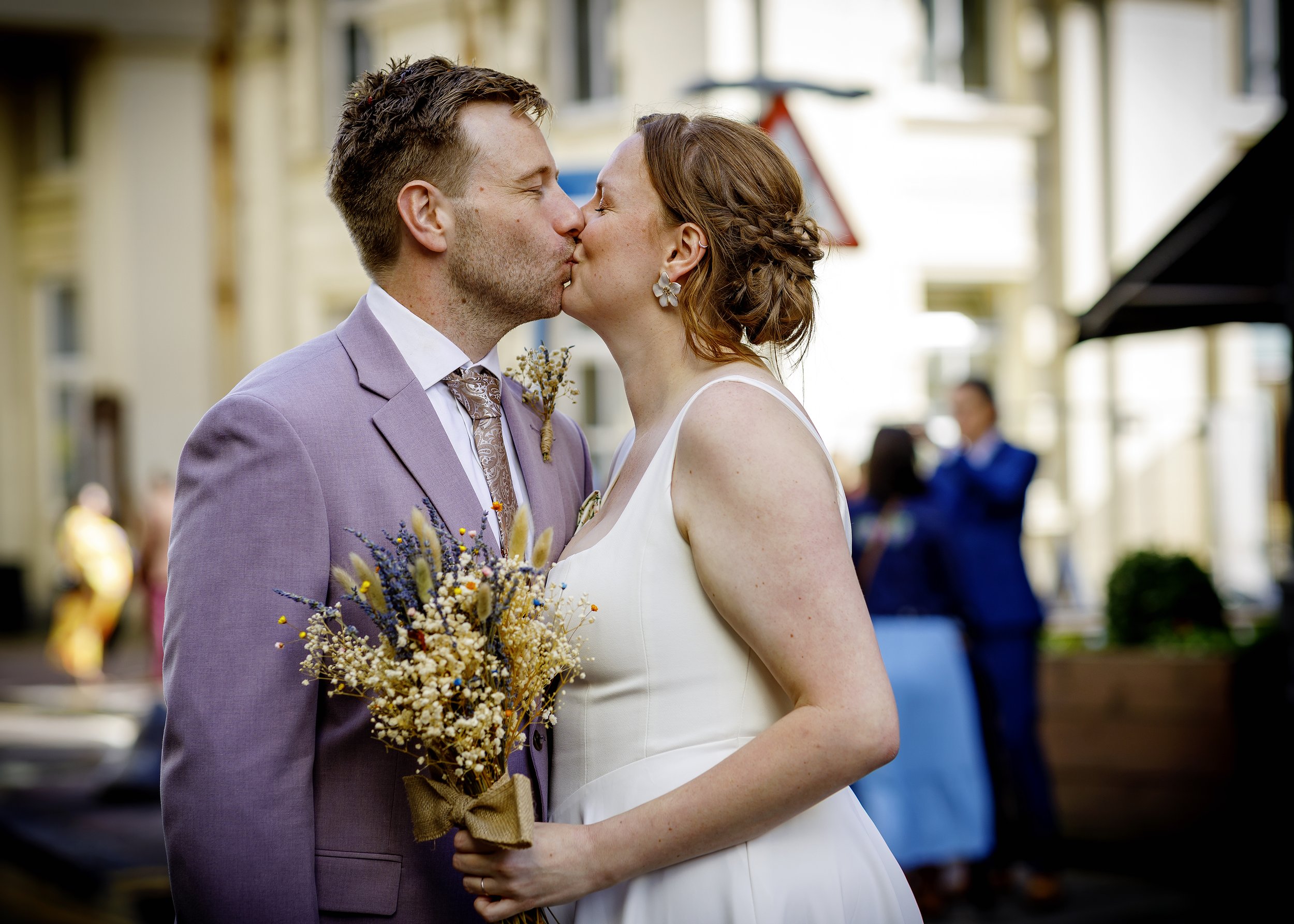 Storytelling wedding photography wandering through the historic Lanes, Brighton
