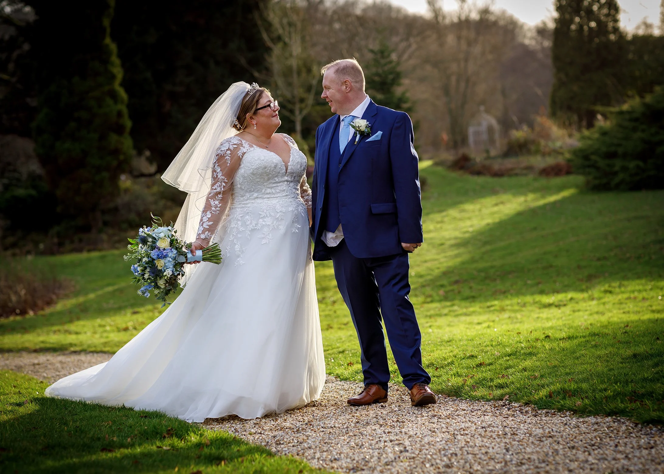 Winter Wedding Portraits at The Ravenswood gardens - Michael Clement